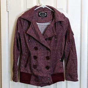 Button up jacket with hood